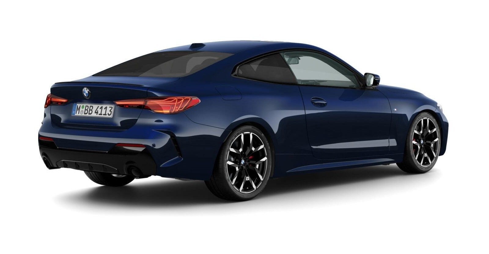 BMW BMW 4er in Blau von hinten BMW BMW 4er in Blau von hinten