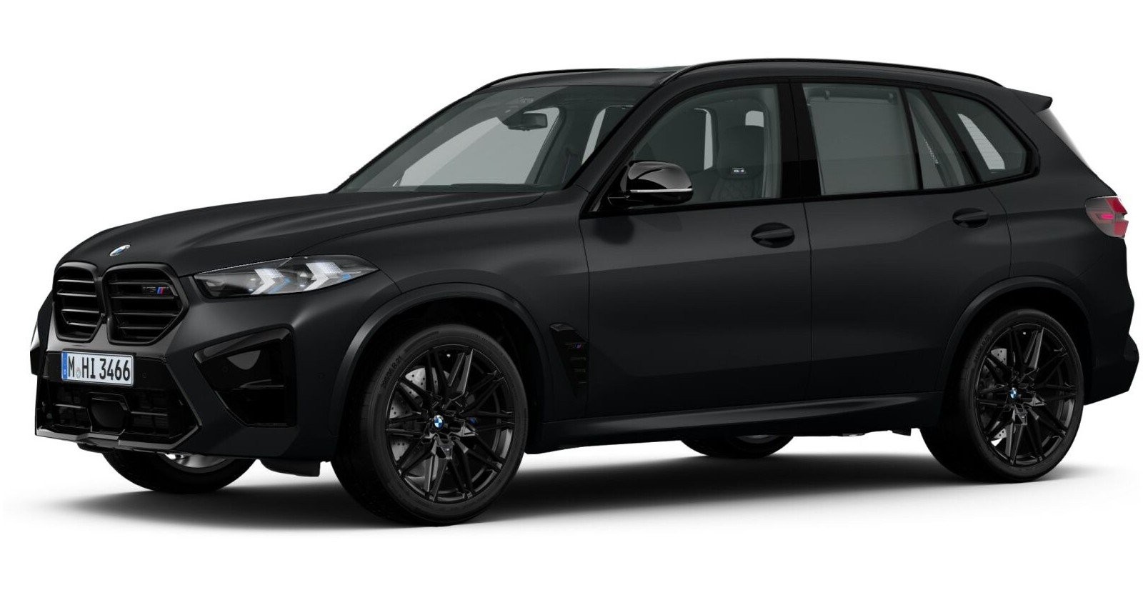 BMW X5 M Competition in Schwarz von vorne