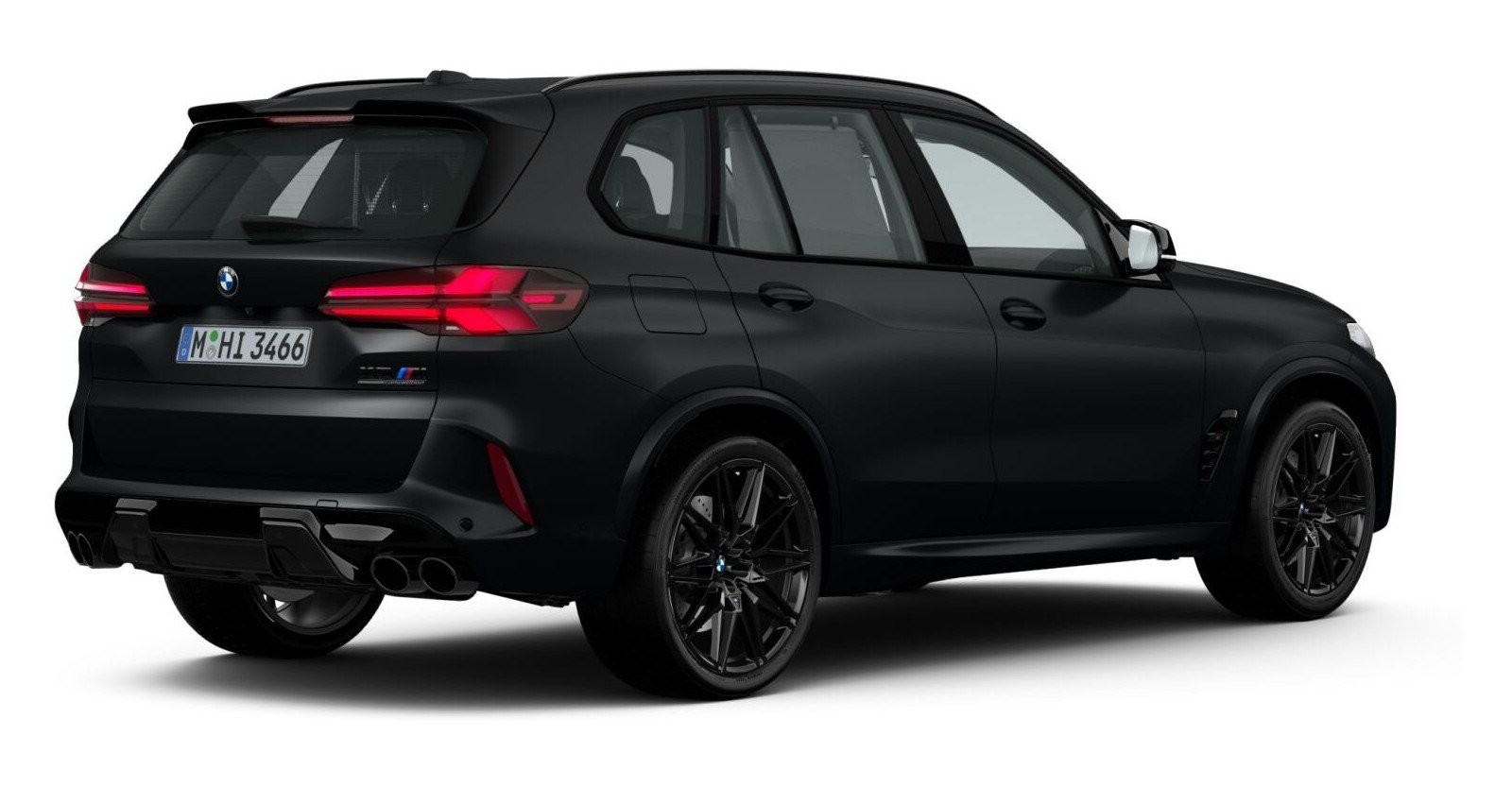 BMW BMW M in Schwarz von hinten