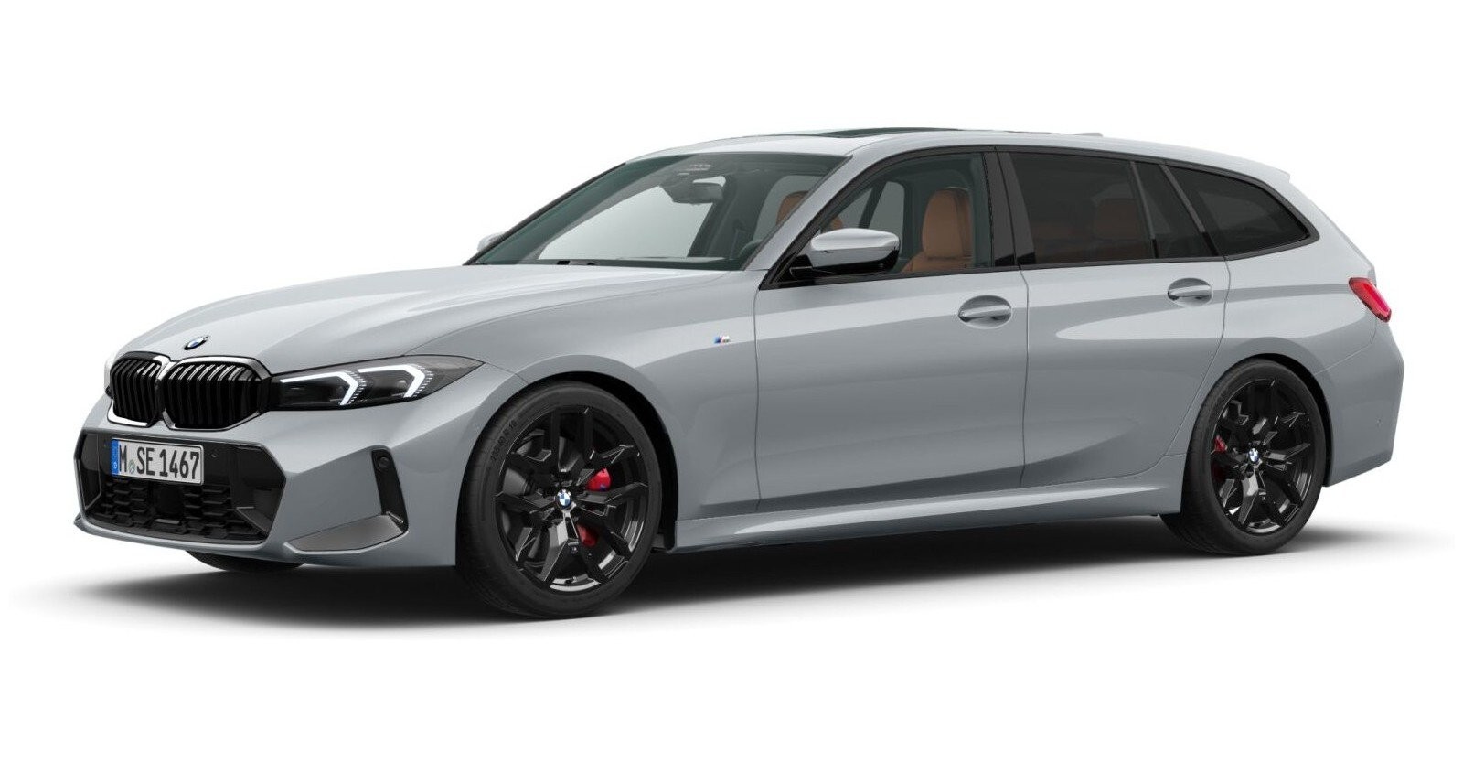 BMW 320d xDrive Touring in Grau von vorne BMW 320d xDrive Touring in Grau von vorne