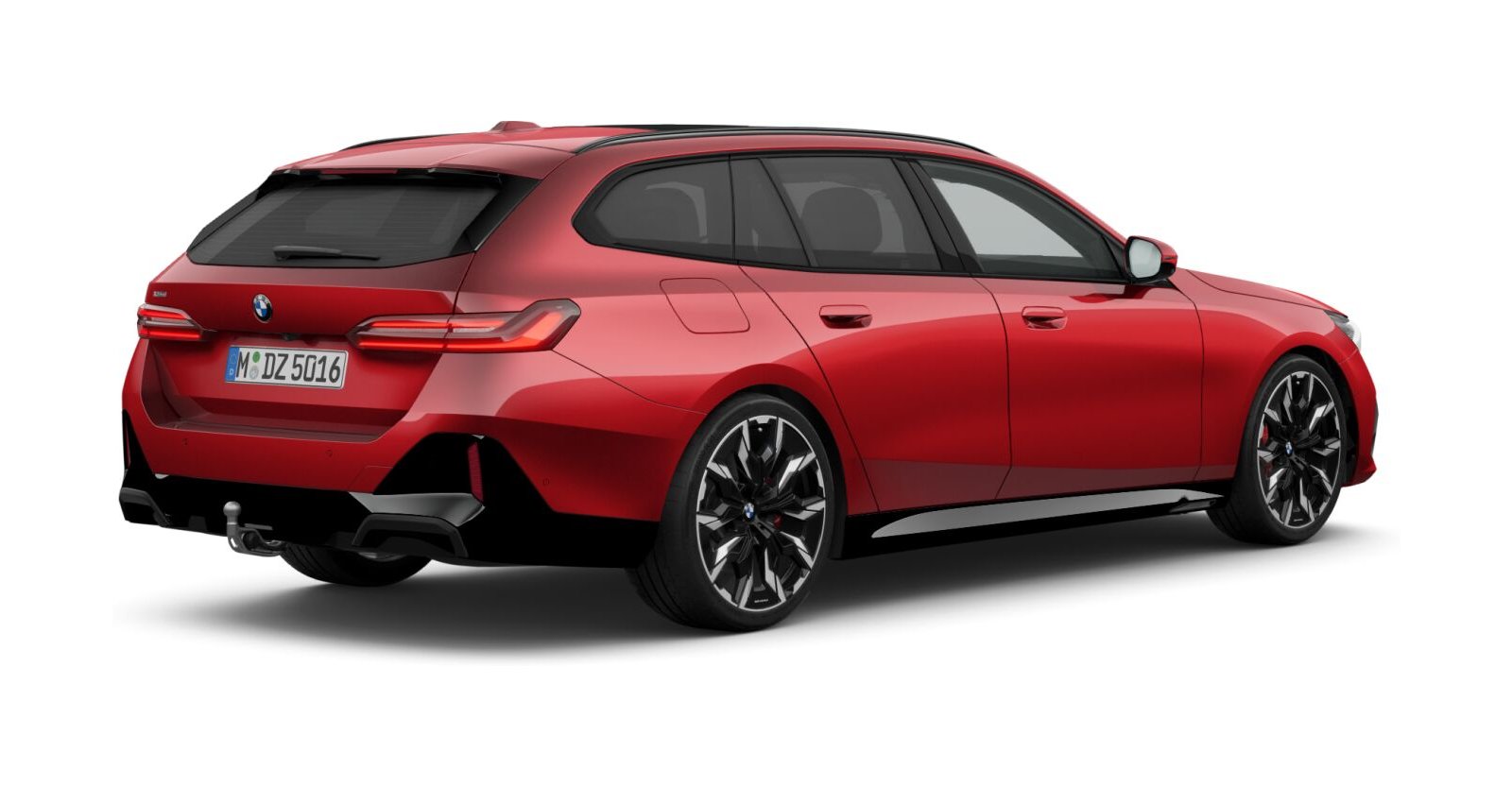 BMW BMW 5er in Rot von hinten