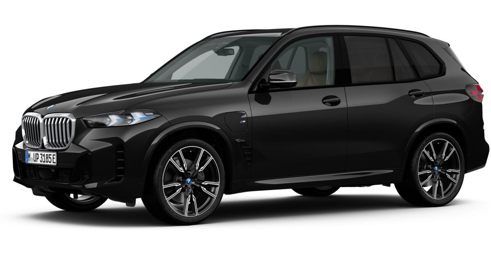 BMW X5 xDrive50e in Schwarz von vorne BMW X5 xDrive50e in Schwarz von vorne