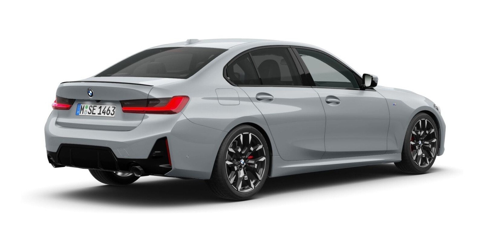 BMW BMW 3er in Grau von hinten