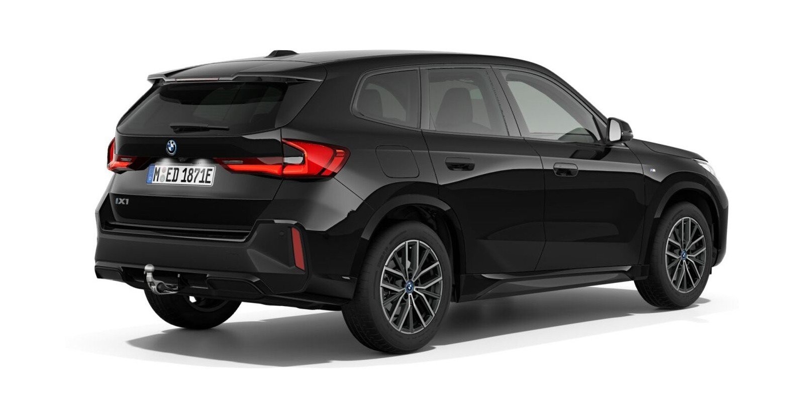 BMW BMW I in Schwarz von hinten BMW BMW I in Schwarz von hinten