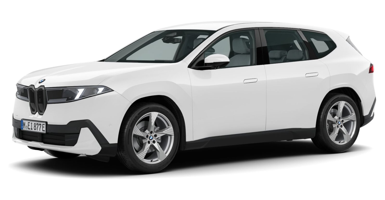 BMW iX3 40 in Weiß von vorne