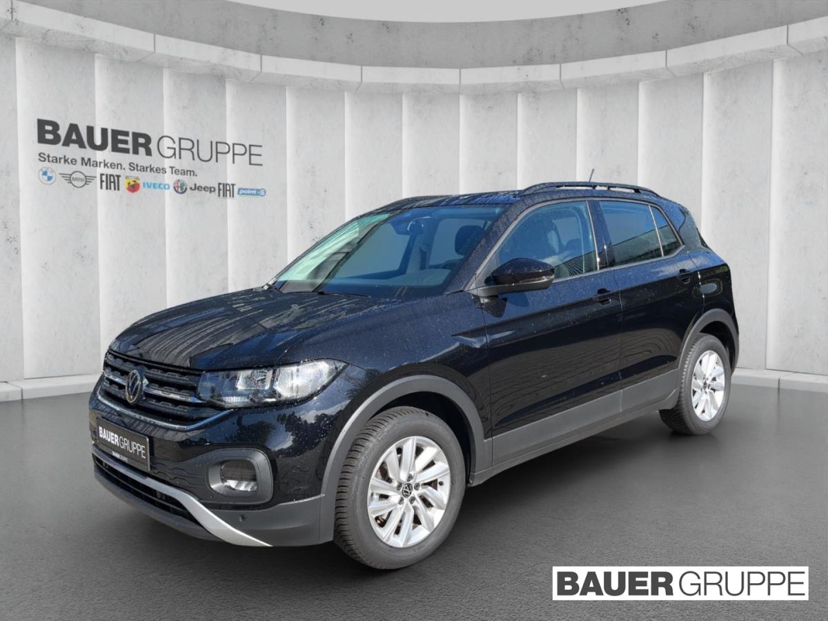 VW T-Cross in Schwarz von vorne