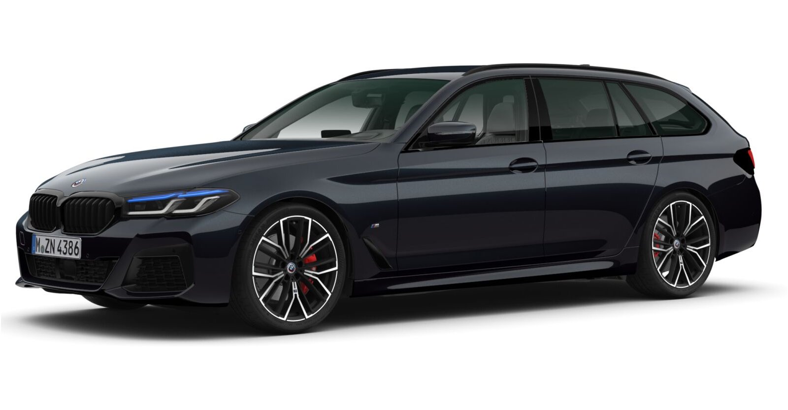 BMW BMW 5er in Schwarz von vorne BMW BMW 5er in Schwarz von vorne
