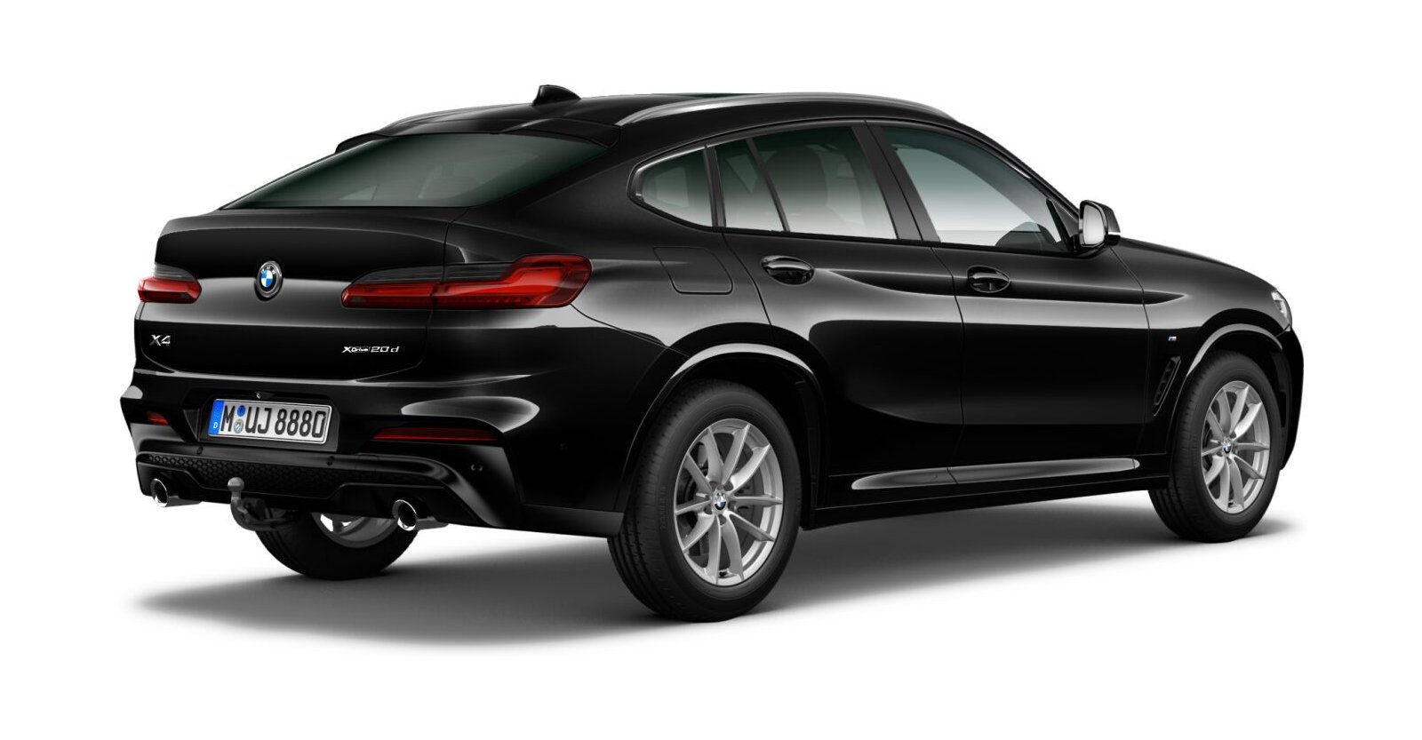 BMW BMW X in Schwarz von hinten BMW BMW X in Schwarz von hinten