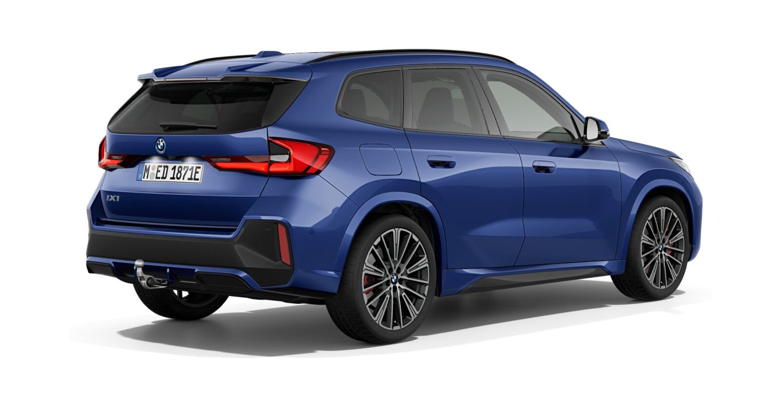 BMW BMW I in Blau von hinten BMW BMW I in Blau von hinten