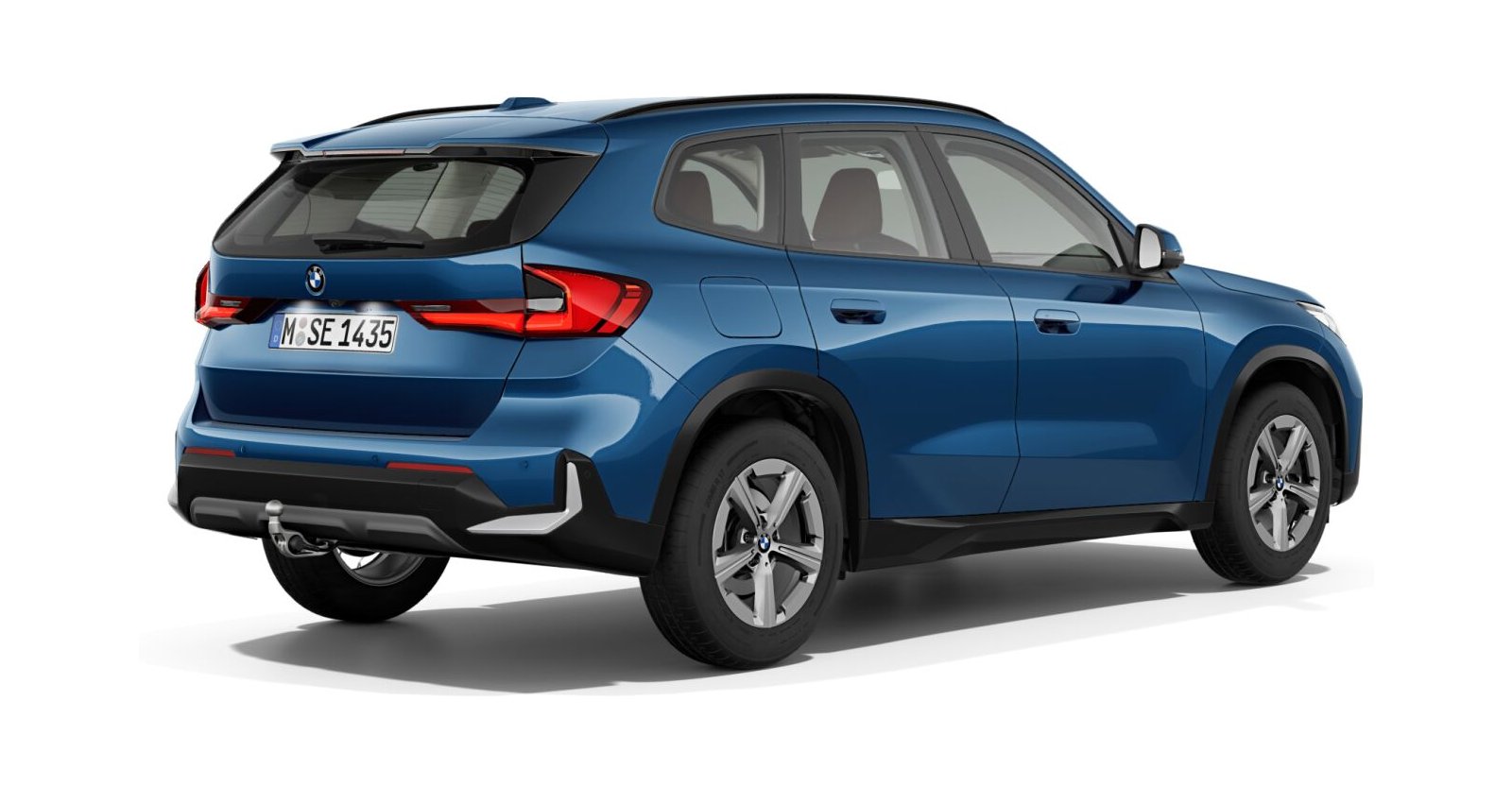 BMW BMW X in Blau von hinten BMW BMW X in Blau von hinten