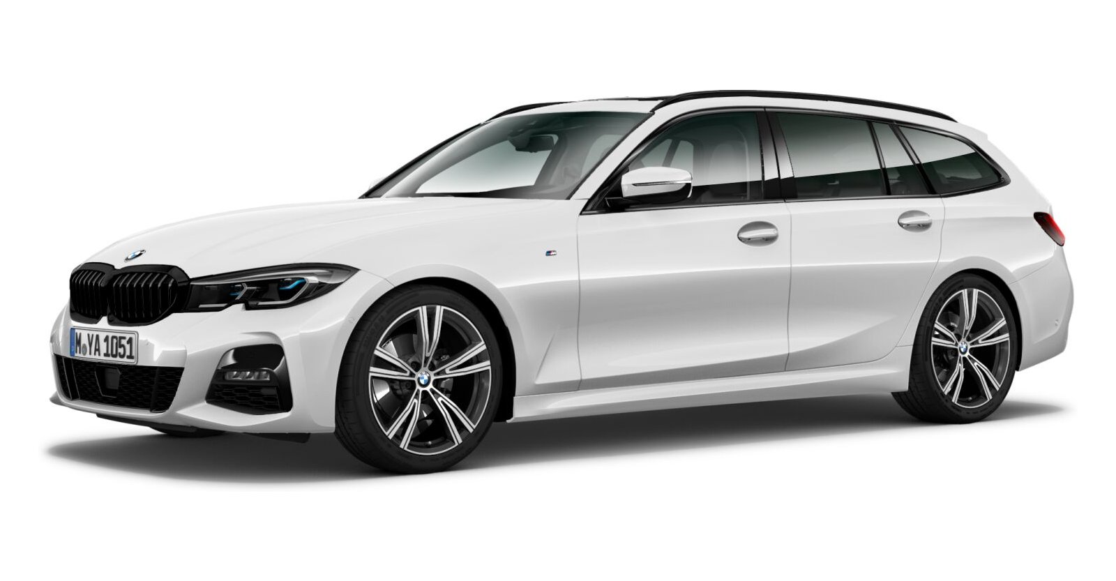 BMW BMW 3er in Weiß von vorne BMW BMW 3er in Weiß von vorne
