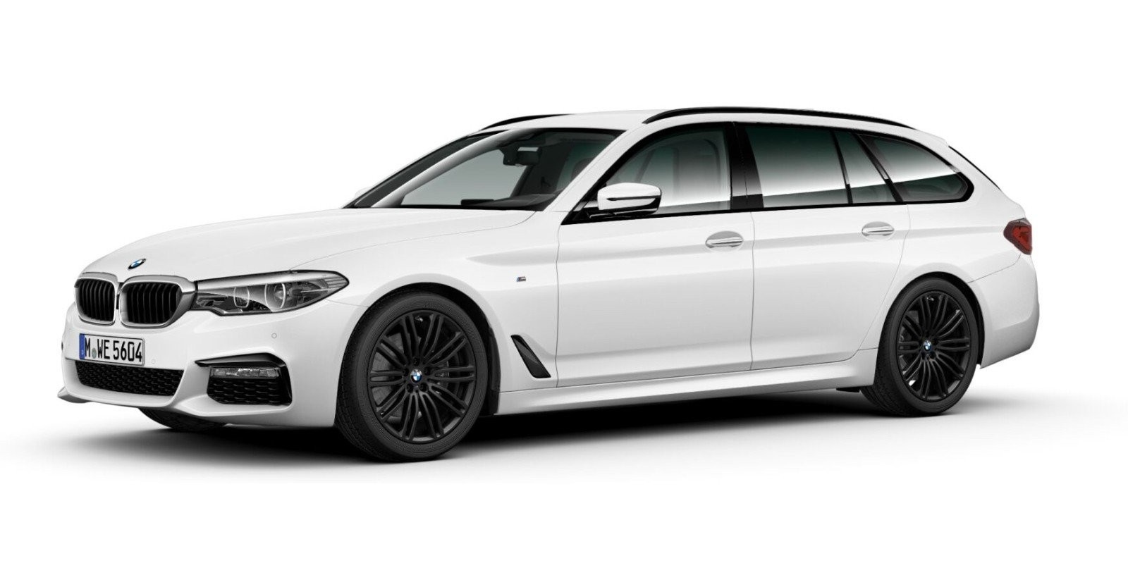 BMW BMW 5er in Weiß von vorne BMW BMW 5er in Weiß von vorne
