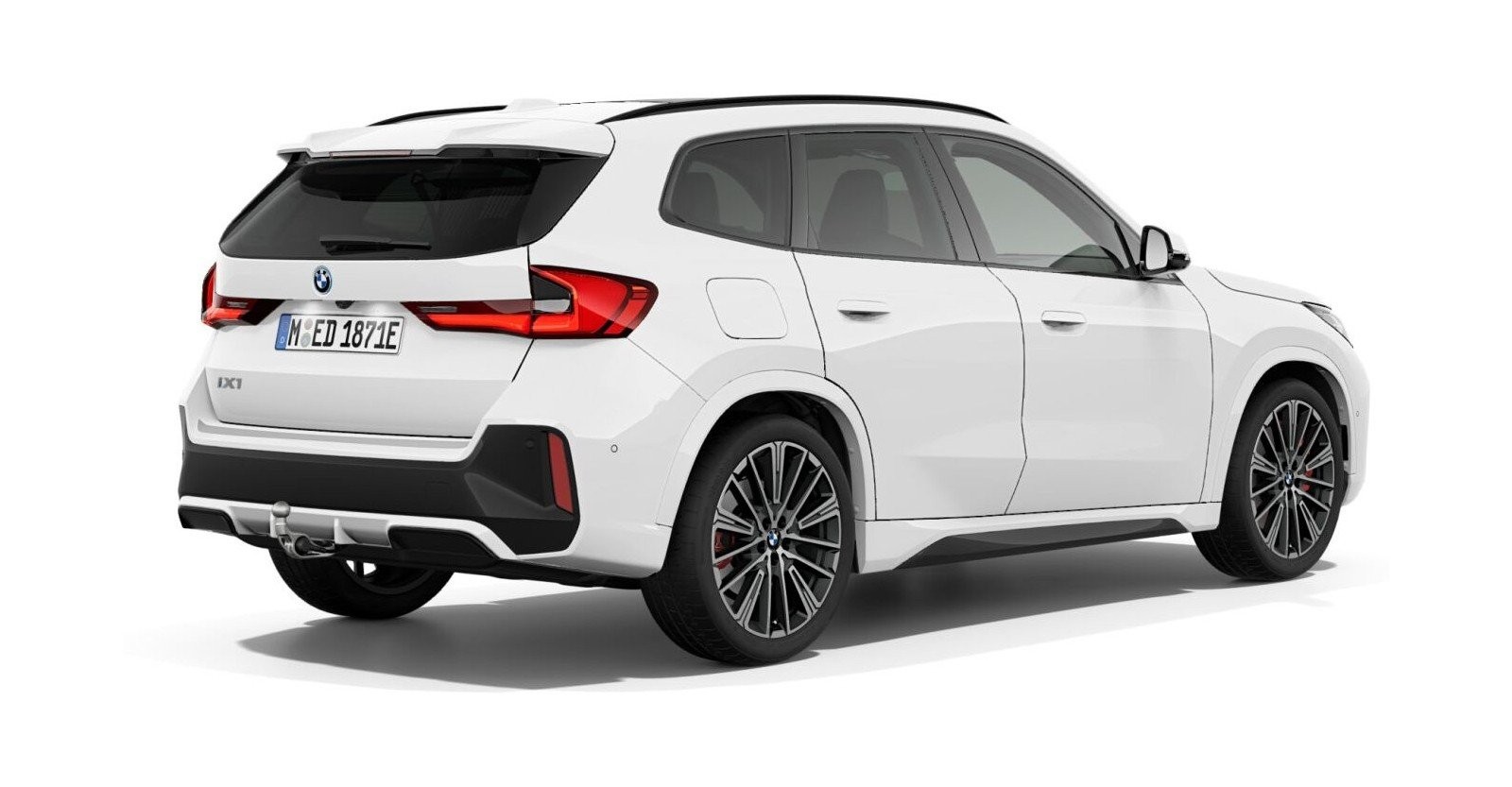 BMW BMW I in Weiß von hinten BMW BMW I in Weiß von hinten
