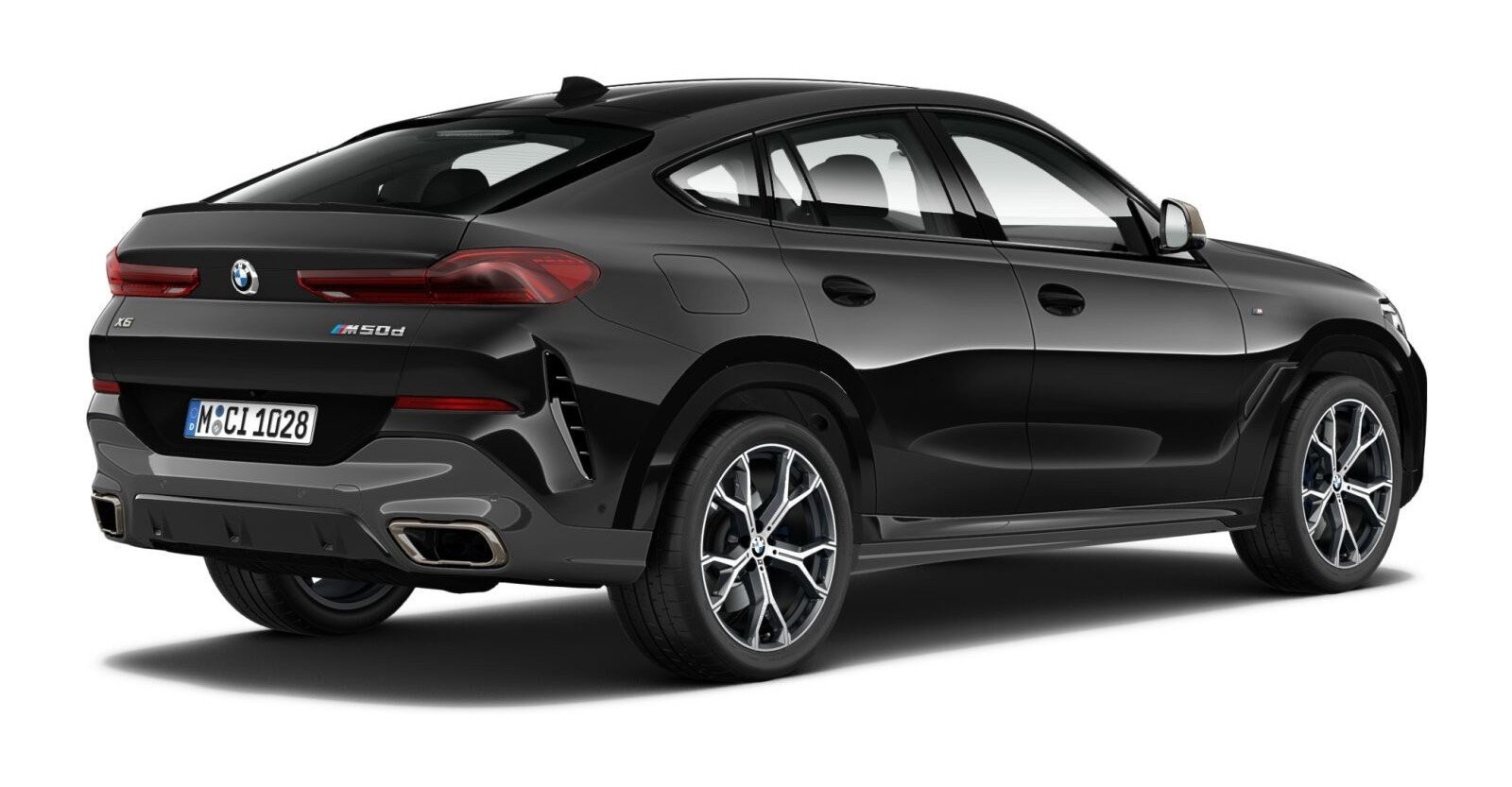 BMW BMW X in Schwarz von hinten BMW BMW X in Schwarz von hinten