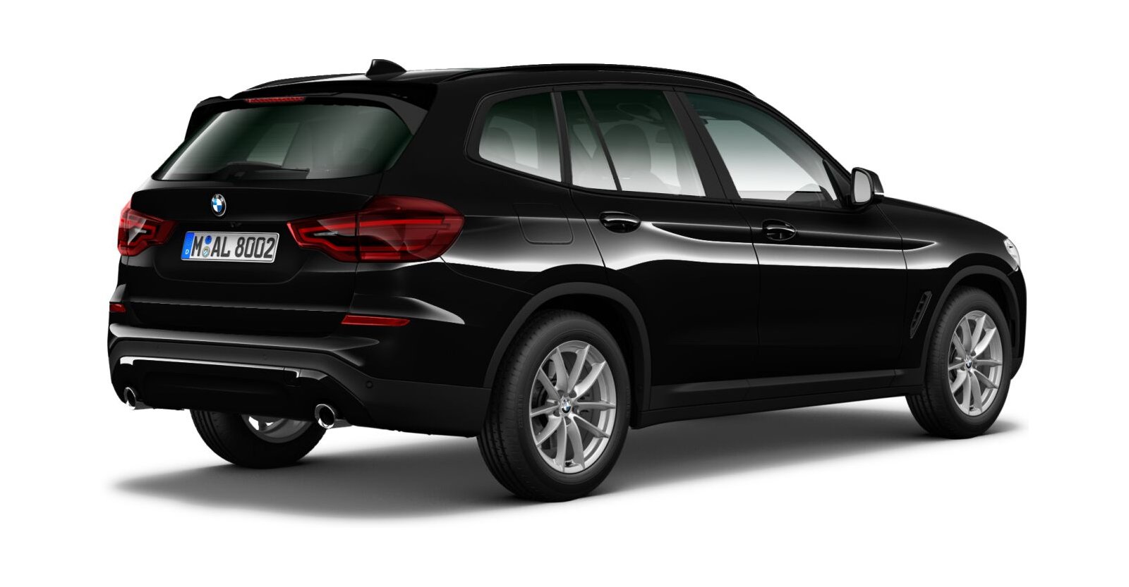 BMW BMW X in Schwarz von hinten BMW BMW X in Schwarz von hinten
