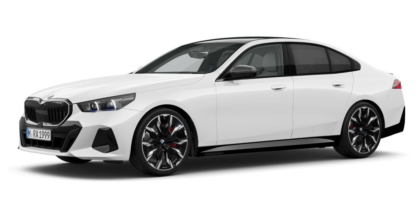 BMW BMW 5er in Weiß von vorne BMW BMW 5er in Weiß von vorne