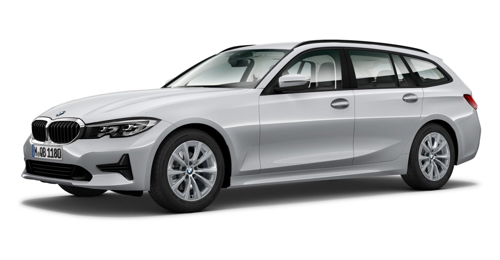 BMW BMW 3er in Silber von vorne BMW BMW 3er in Silber von vorne