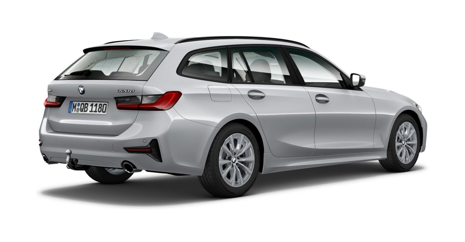 BMW BMW 3er in Silber von hinten BMW BMW 3er in Silber von hinten
