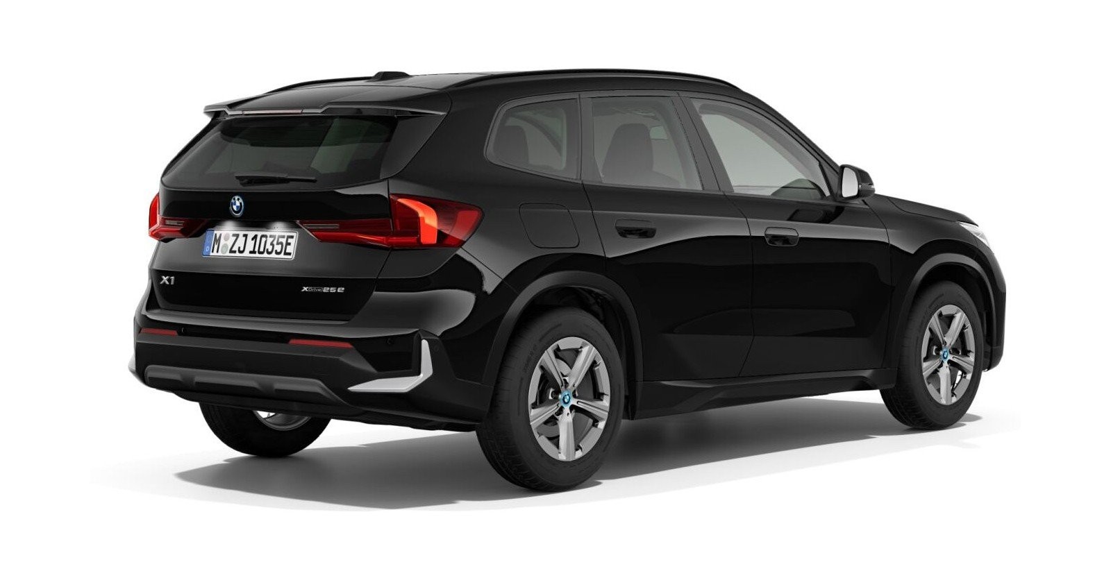 BMW BMW X in Schwarz von hinten