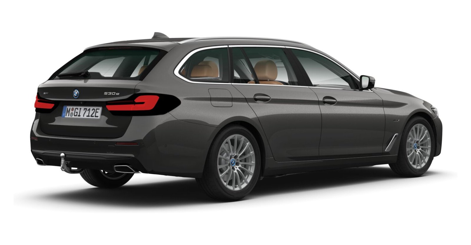 BMW BMW 5er in Grau von hinten BMW BMW 5er in Grau von hinten