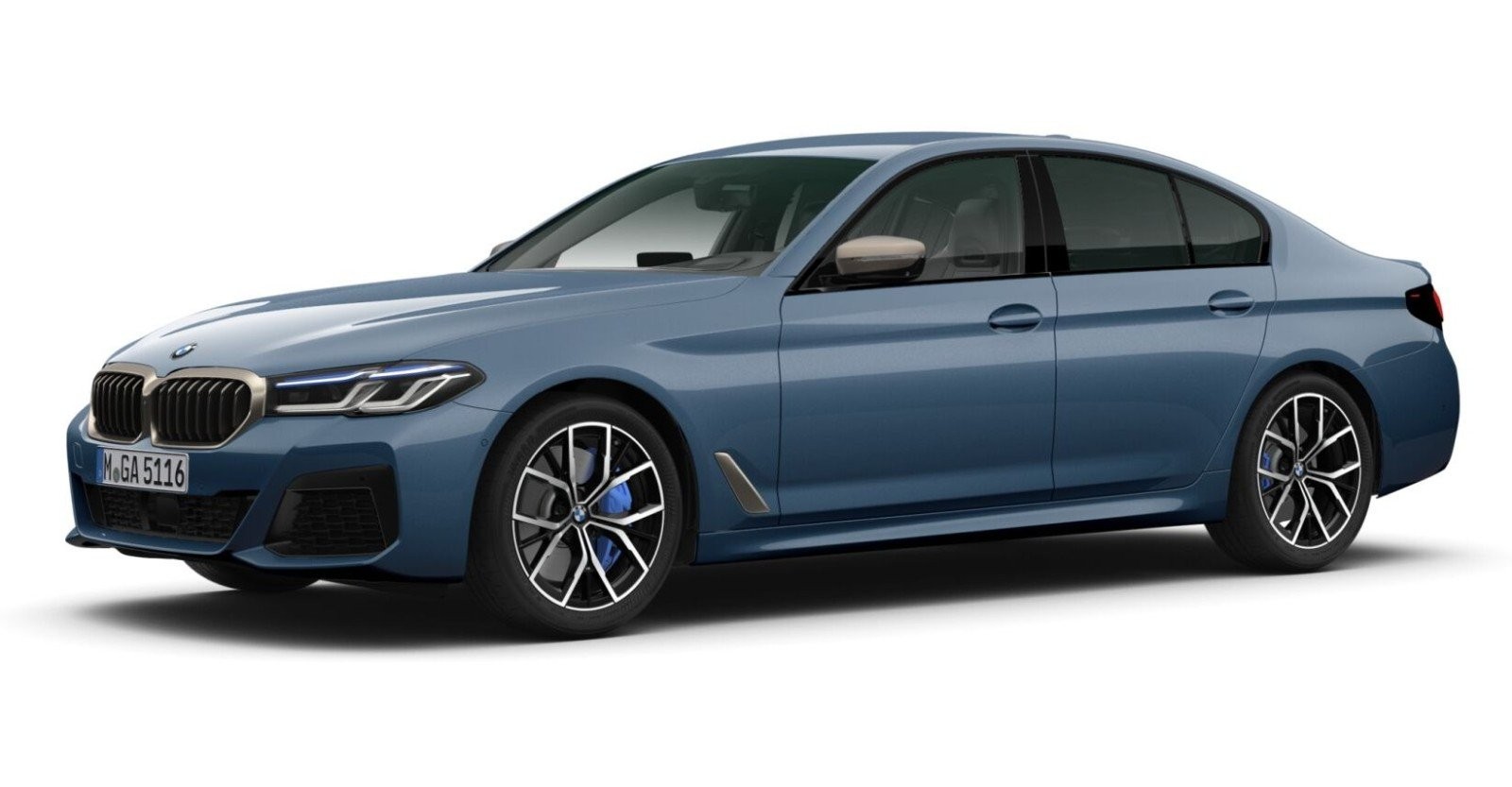 BMW BMW 5er in Blau von vorne BMW BMW 5er in Blau von vorne