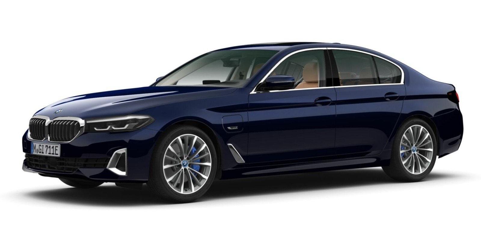 BMW BMW 5er in Blau von vorne BMW BMW 5er in Blau von vorne