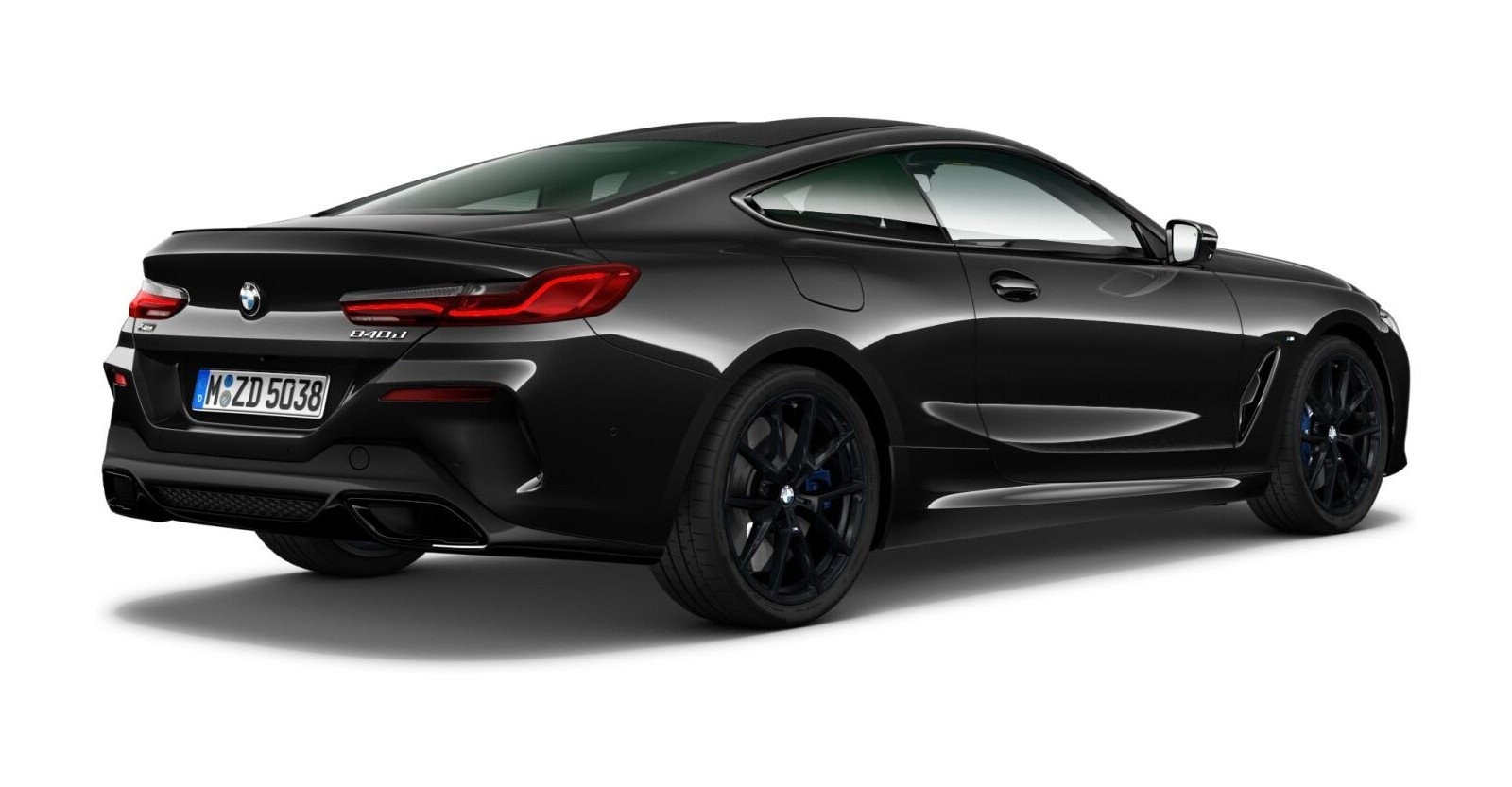 BMW BMW 8er in Schwarz von hinten BMW BMW 8er in Schwarz von hinten