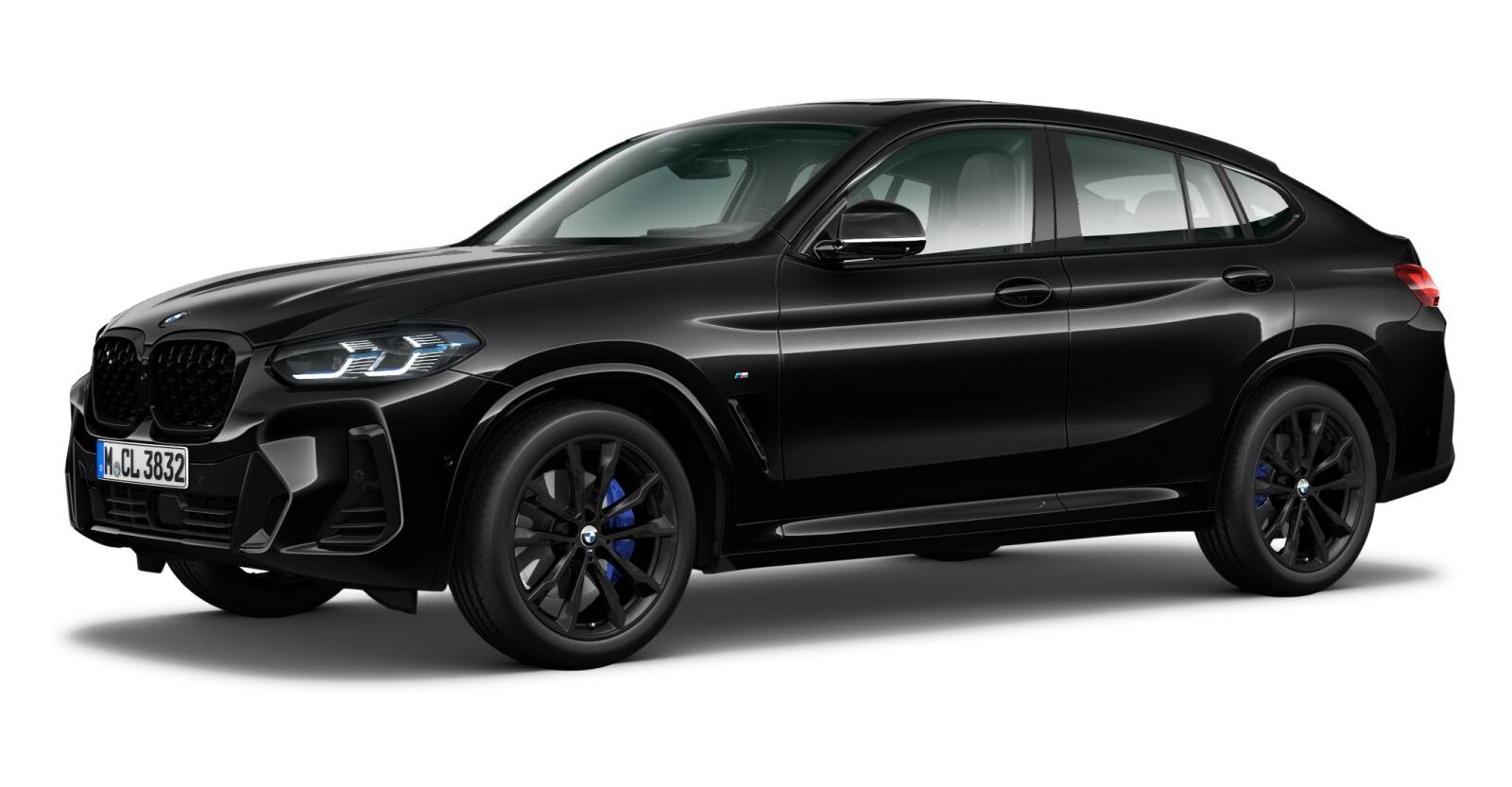 BMW X4 xDrive30d in Schwarz von vorne BMW X4 xDrive30d in Schwarz von vorne