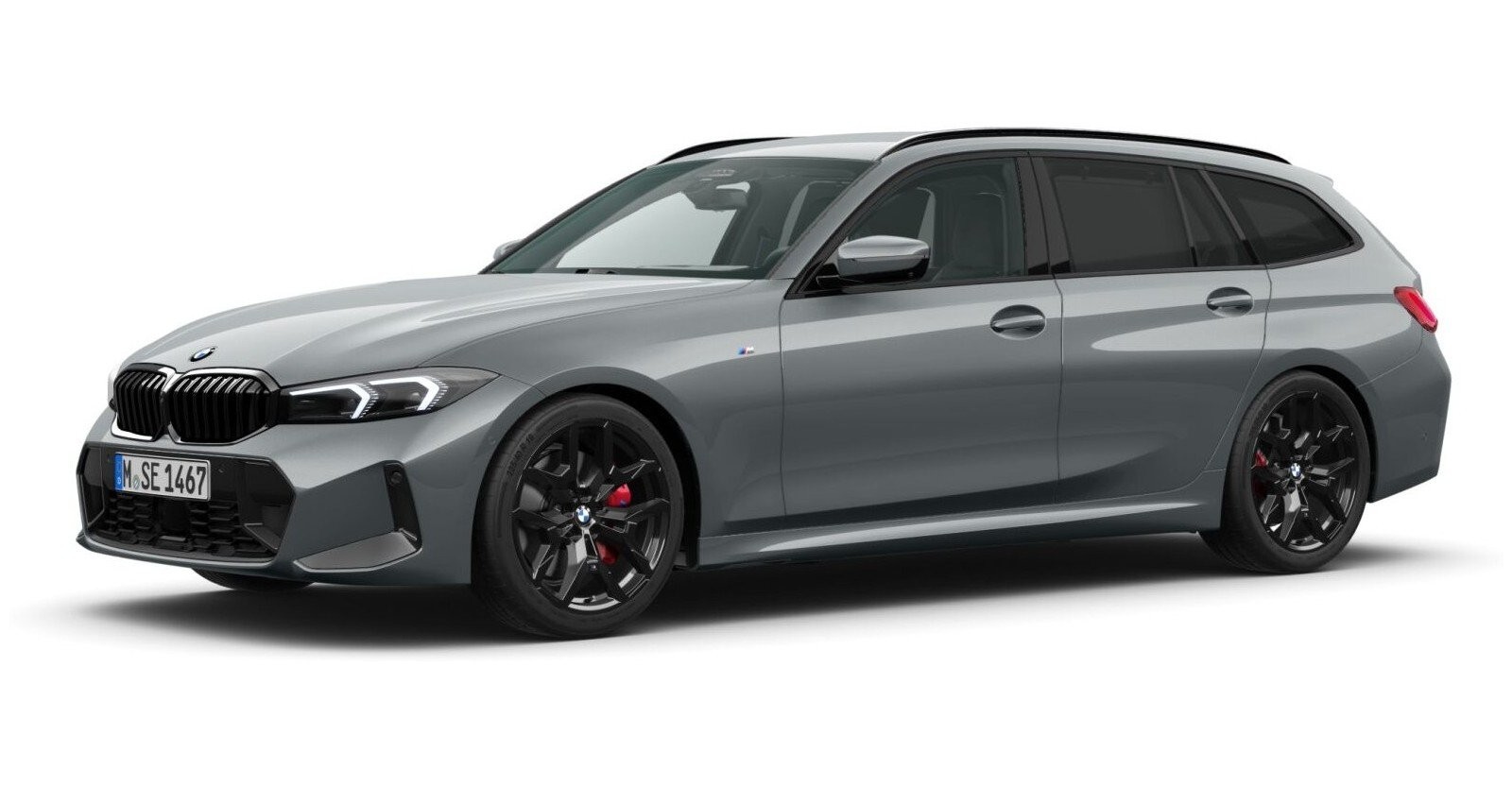 BMW 320d xDrive Touring in Grau von vorne BMW 320d xDrive Touring in Grau von vorne