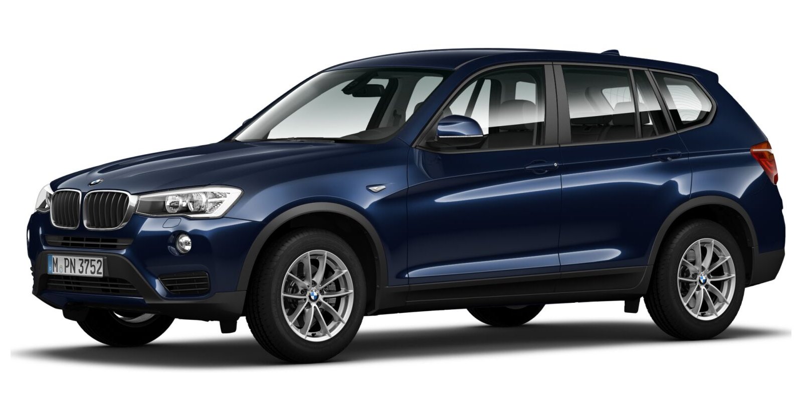 BMW BMW X in Blau von vorne BMW BMW X in Blau von vorne