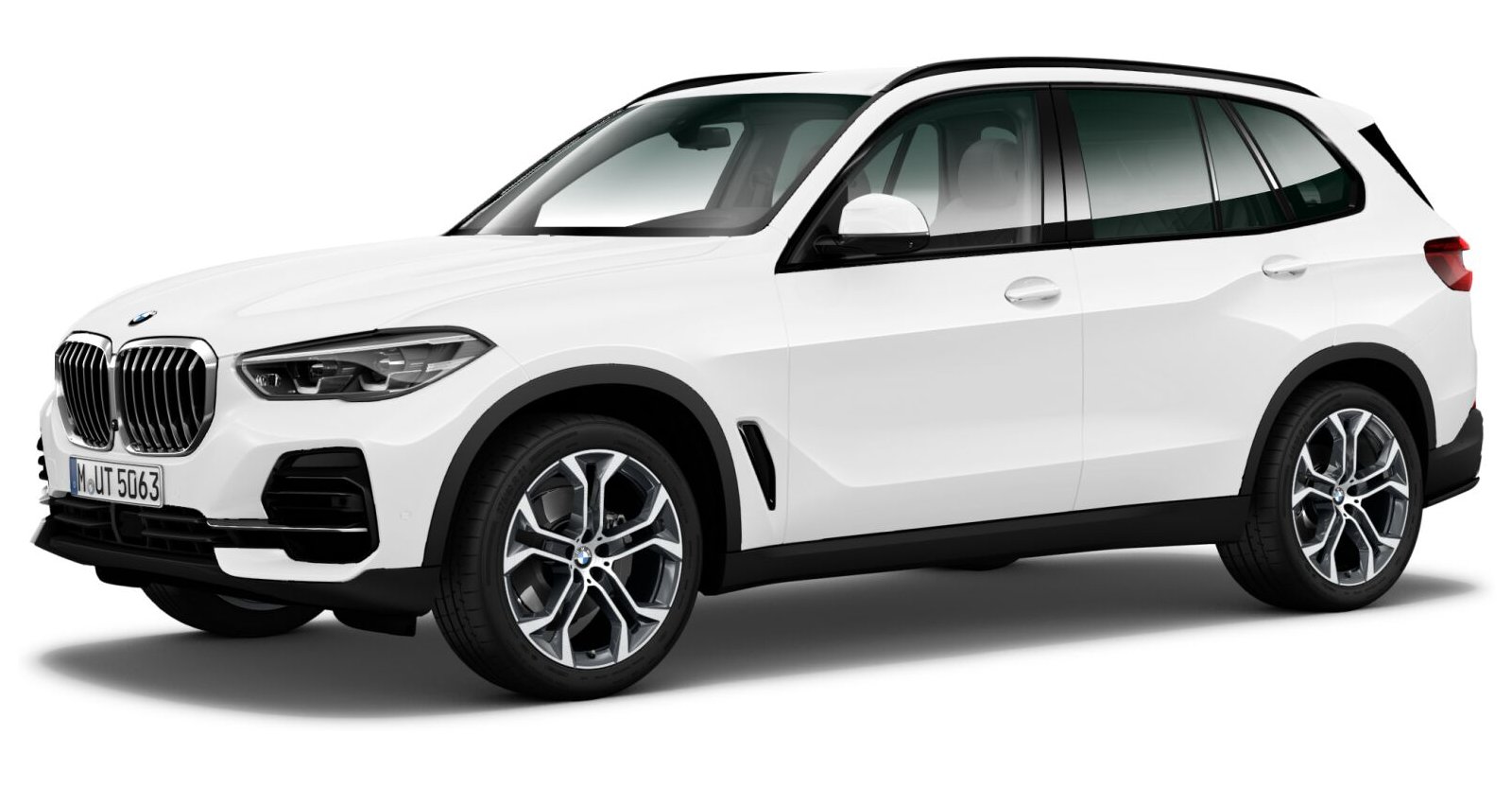 BMW X5 xDrive25d in Weiß von vorne