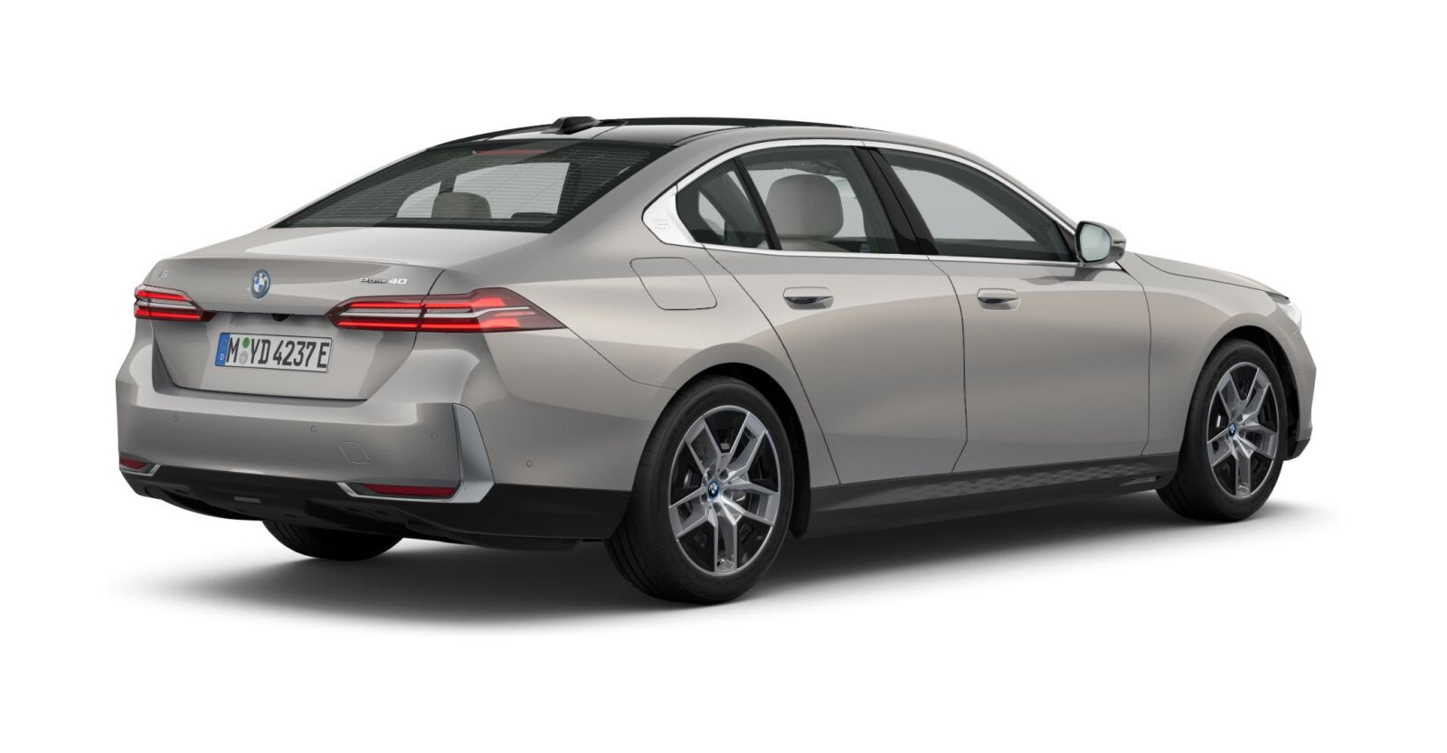 BMW BMW I in Grau von hinten BMW BMW I in Grau von hinten