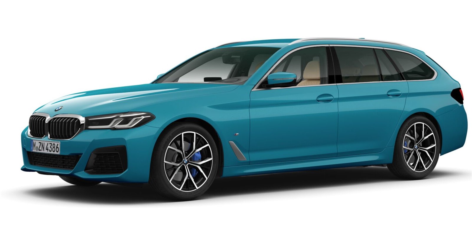 BMW BMW 5er in Blau von vorne BMW BMW 5er in Blau von vorne