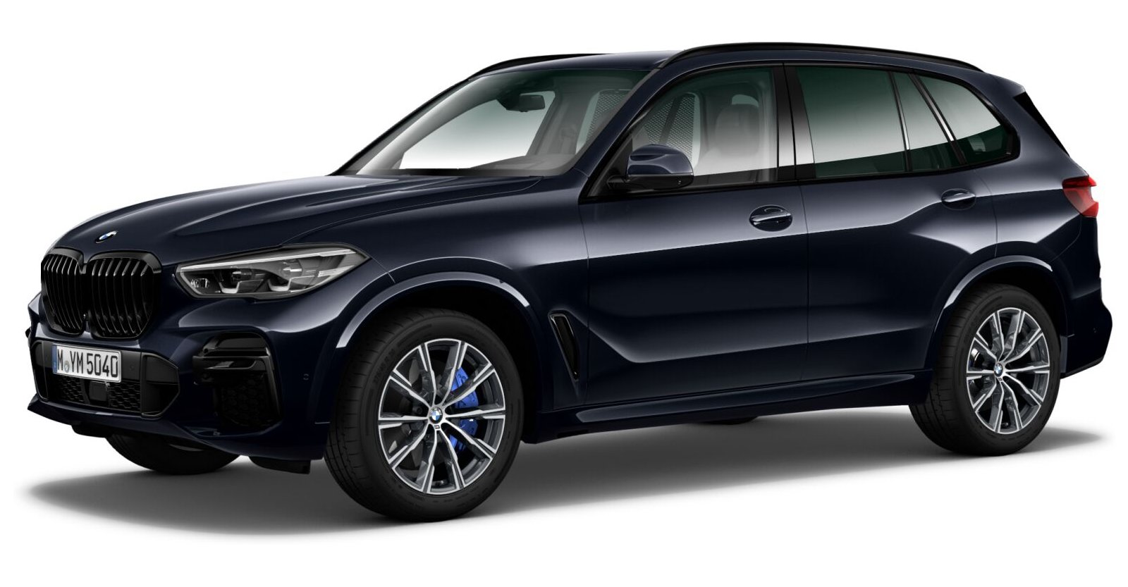 BMW X5 xDrive30d in Schwarz von vorne BMW X5 xDrive30d in Schwarz von vorne