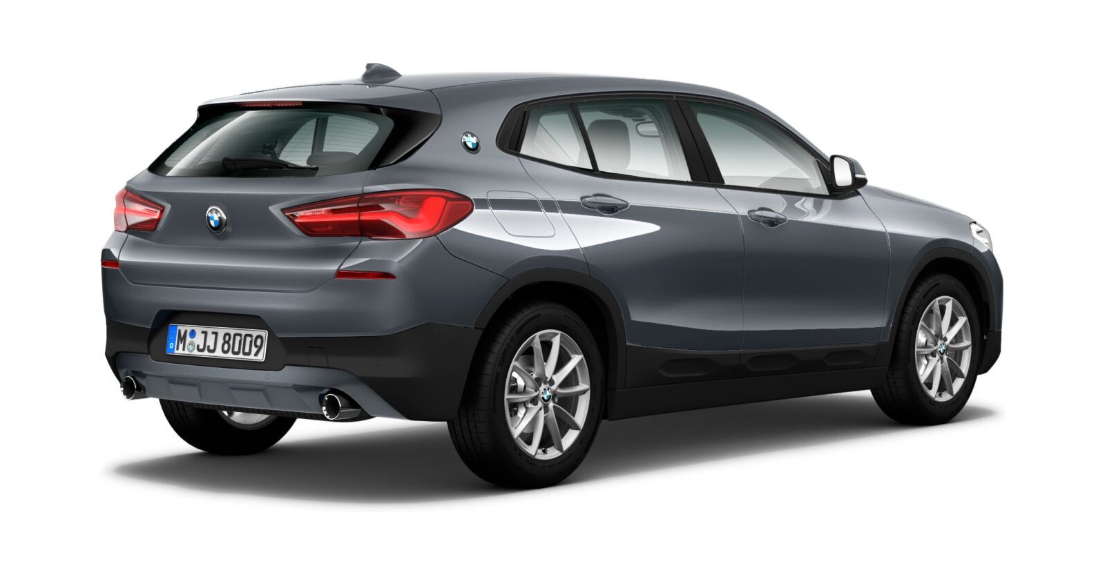 BMW BMW X in Grau von hinten BMW BMW X in Grau von hinten