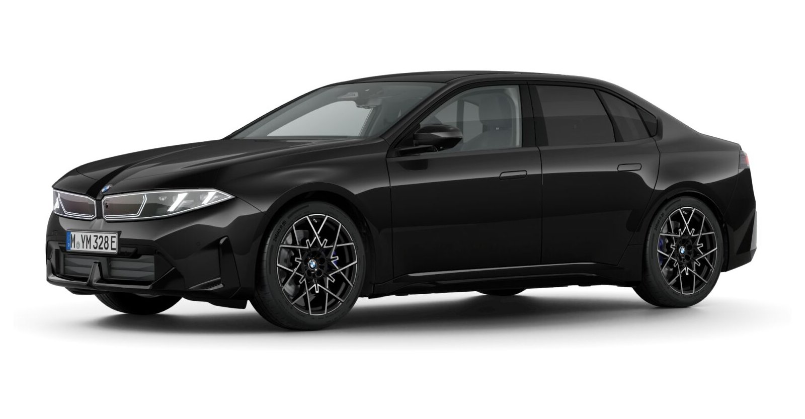 BMW i3 50 xDrive in Schwarz von vorne