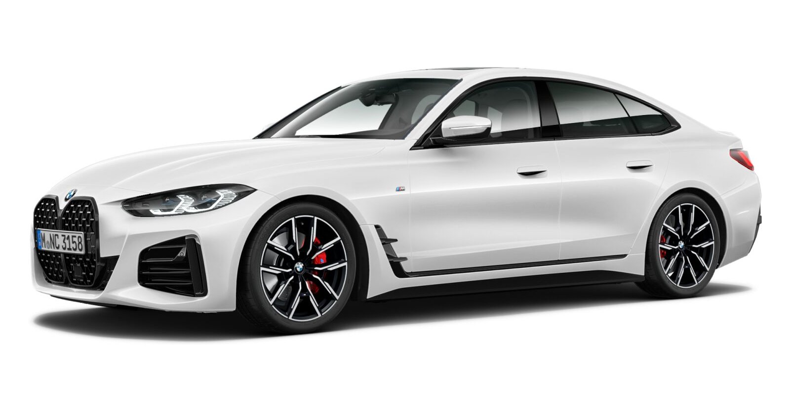 BMW 420d xDrive Gran Coupé in Weiß von vorne BMW 420d xDrive Gran Coupé in Weiß von vorne