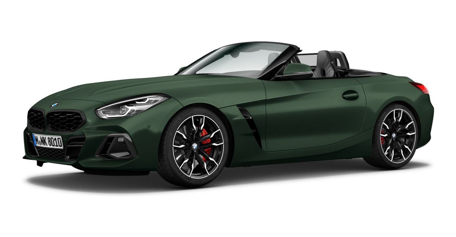 BMW Z4 M40i in Grün von vorne