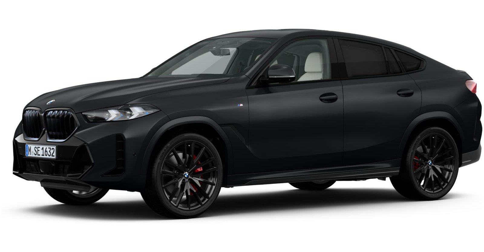 BMW X6 xDrive30d M Sport in Schwarz von vorne BMW X6 xDrive30d M Sport in Schwarz von vorne