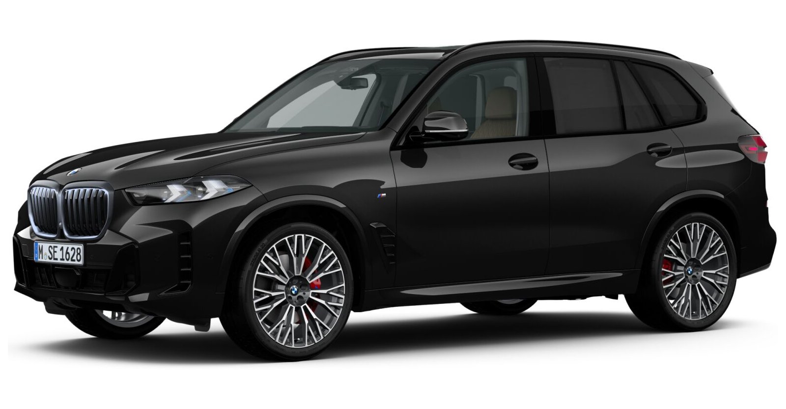 BMW X5 xDrive40d in Schwarz von vorne BMW X5 xDrive40d in Schwarz von vorne
