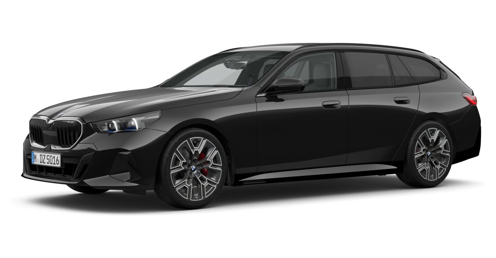 BMW 520d xDrive Touring in Schwarz von vorne BMW 520d xDrive Touring in Schwarz von vorne