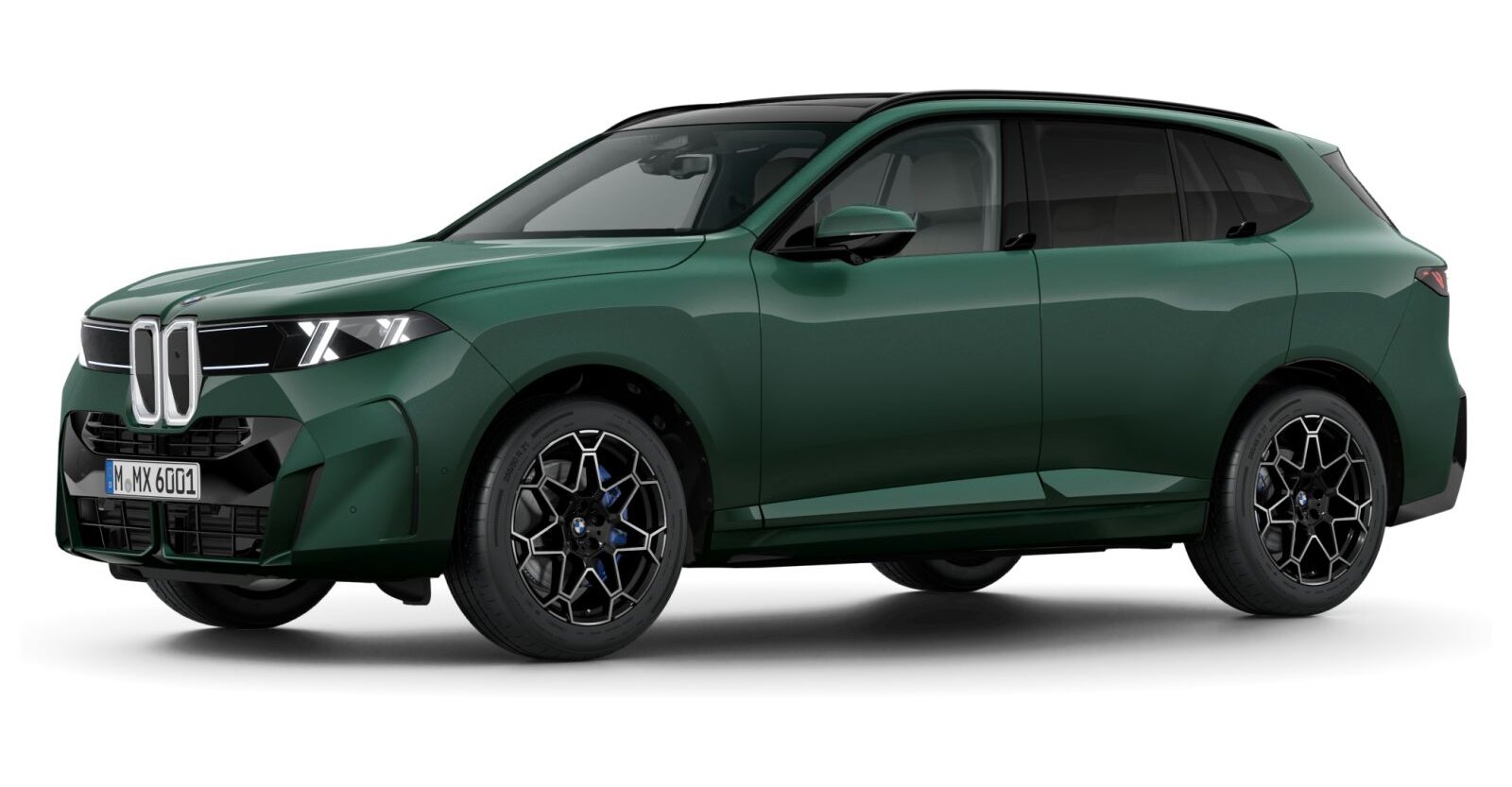 BMW X5 40d xDrive in Grün von vorne