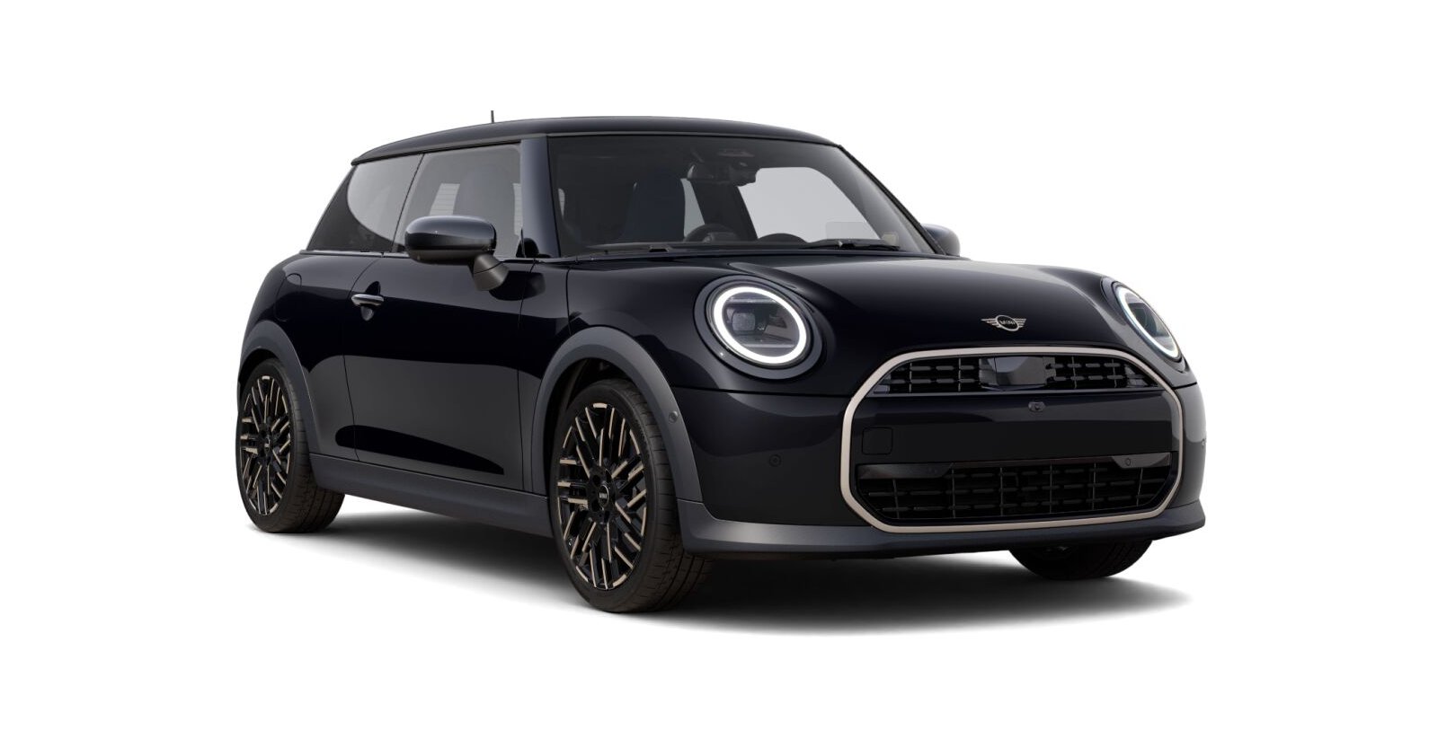 MINI Cooper C in Schwarz von vorne MINI Cooper C in Schwarz von vorne