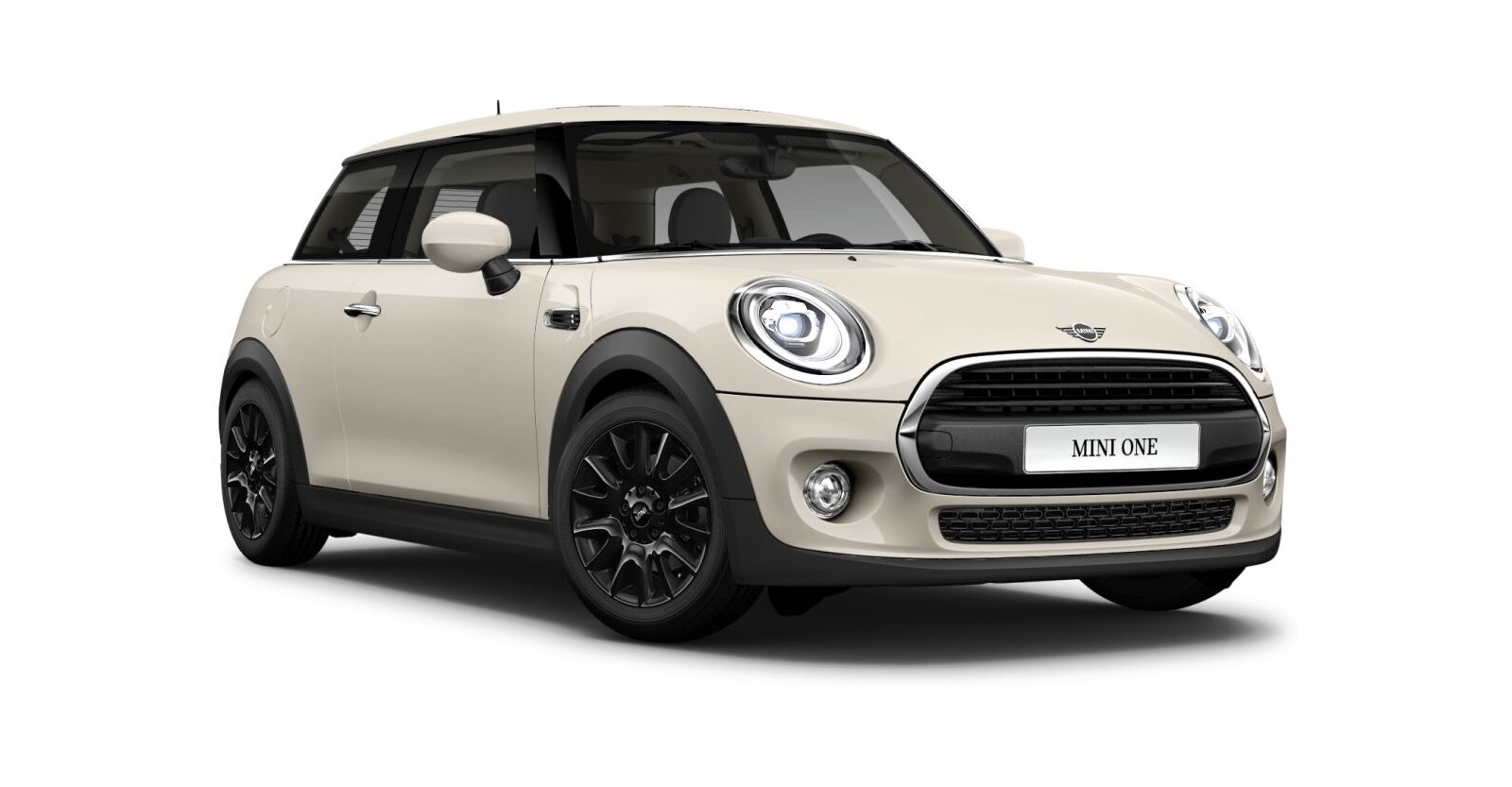 MINI One 3-Türer in Weiß von vorne MINI One 3-Türer in Weiß von vorne
