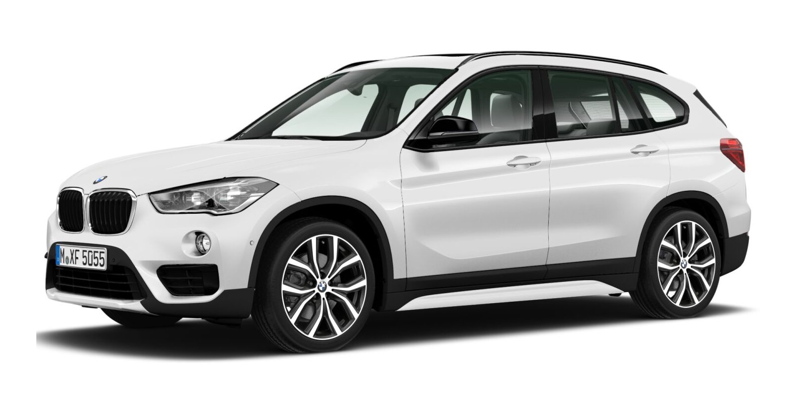 BMW X1 xDrive20i in Weiß von vorne