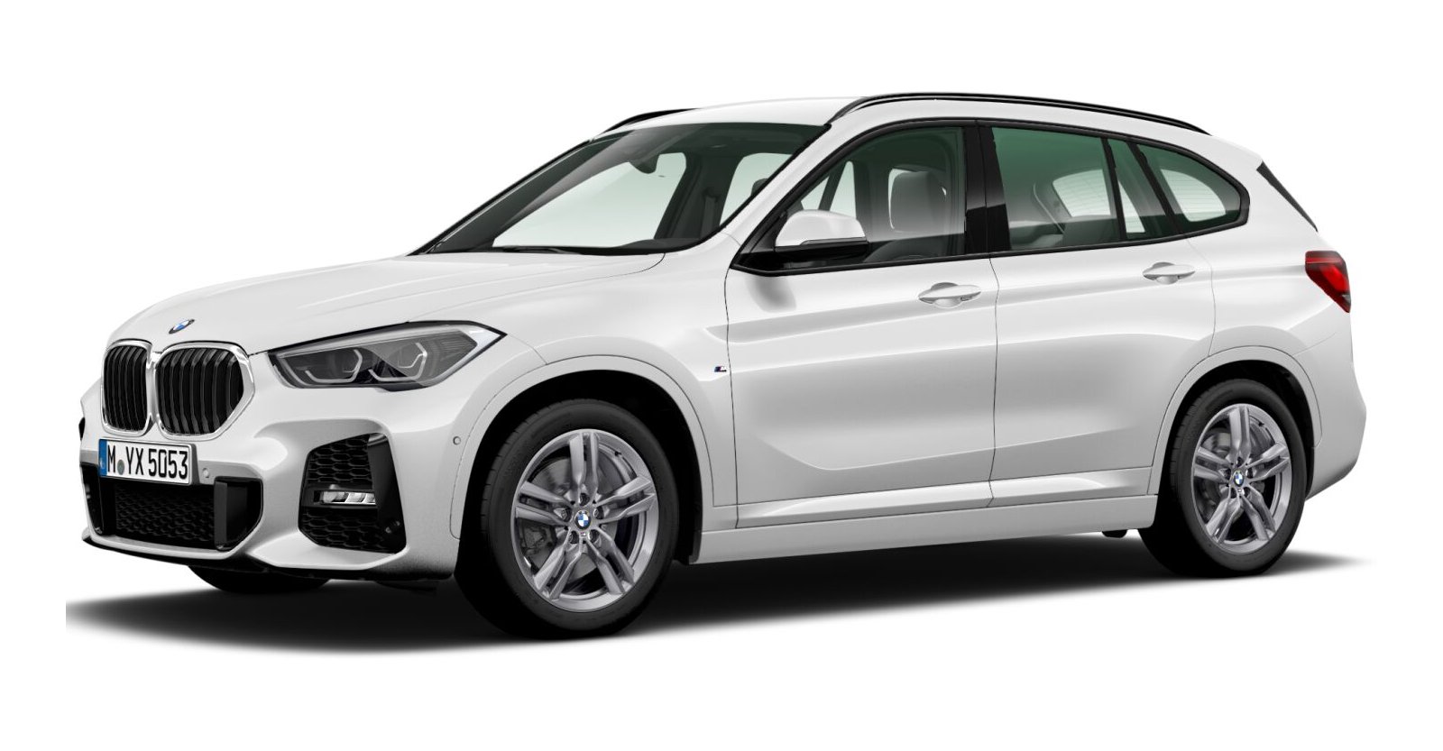 BMW X1 xDrive20i in Weiß von vorne