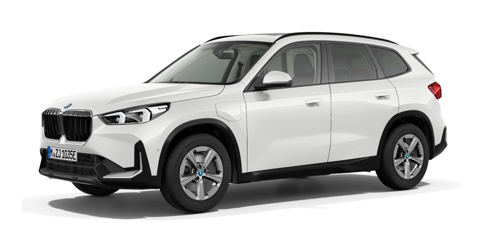 BMW X1 xDrive25e in Weiß von vorne BMW X1 xDrive25e in Weiß von vorne