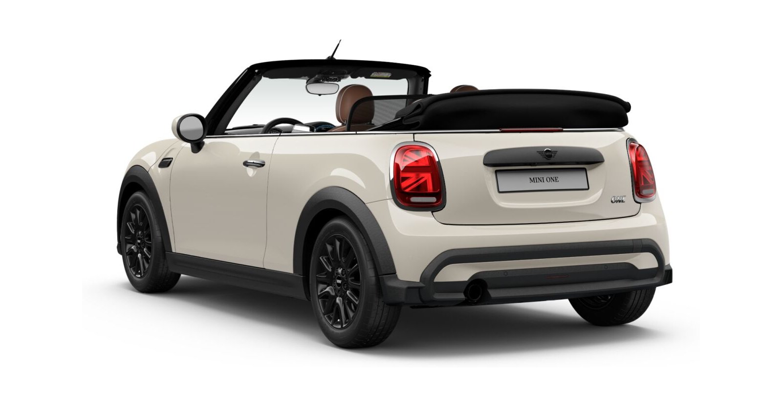 MINI MINI Cabrio in Weiß von hinten