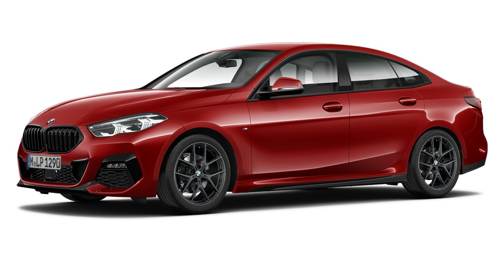 BMW 218i Gran Coupé in Rot von vorne BMW 218i Gran Coupé in Rot von vorne
