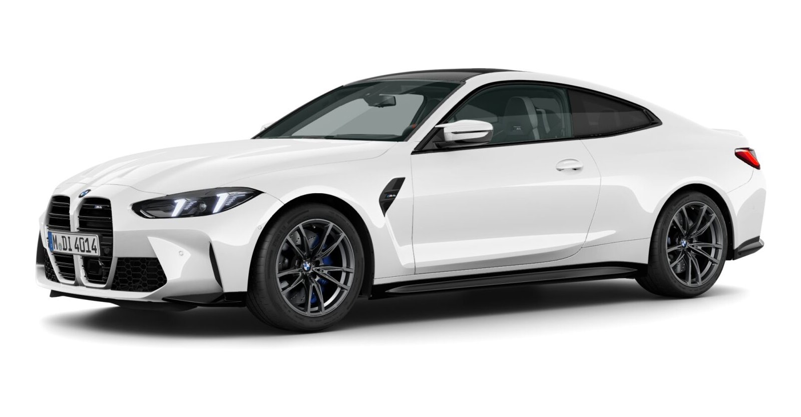 BMW M4 Coupé in Weiß von vorne BMW M4 Coupé in Weiß von vorne